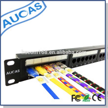 19inch Like amp 24 port patch panel 1U UTP CAT5E Patch Panel compatible pour rj11 et rj45 réseau système